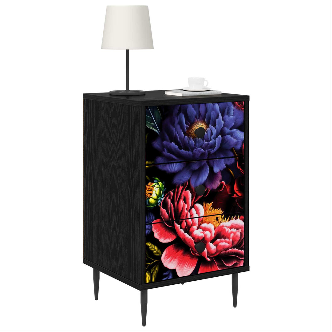 Natskab KIEL Sort eg 36 x 33 x 61 cm Konstrueret træ