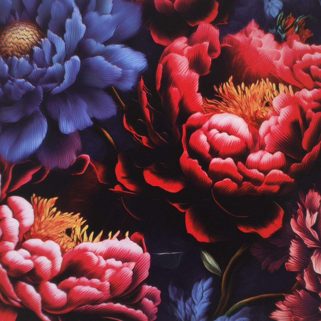 Skuffeskab KIEL Mørk pæontryk 66 x 36,5 x 75 cm Konstrueret træ
