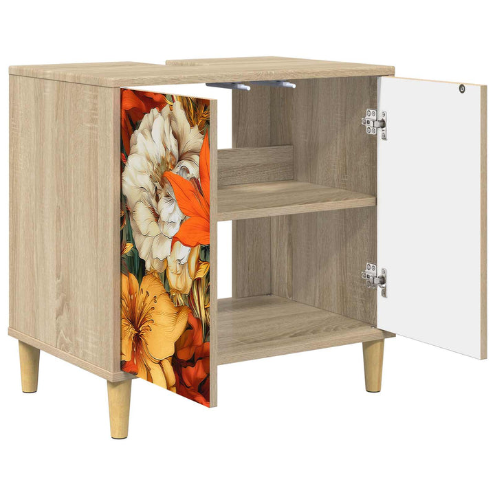 Badeværelsesskab GENNEP Sonoma-eg 60 x 40 x 60 cm