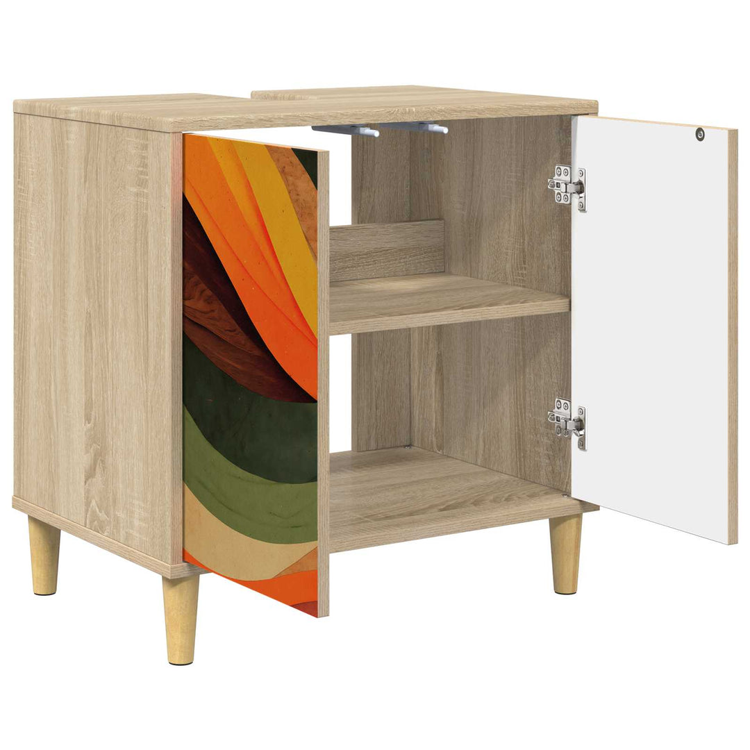 Badeværelsesskab BONN Sonoma-eg 60 x 40 x 60 cm Konstrueret træ
