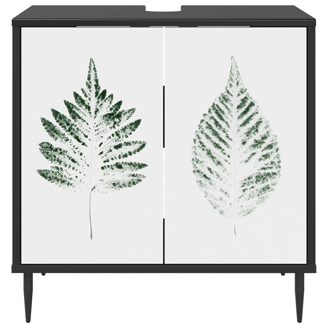Badeværelsesskab HANAU Sort eg 60 x 40 x 61 cm Konstrueret træ