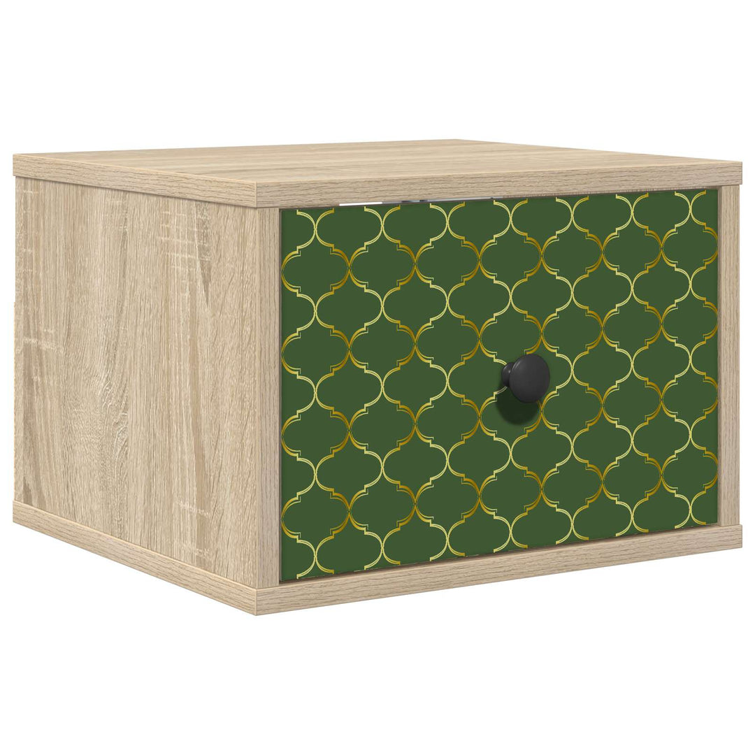 Vægmonteret natbord GELEEN Sonoma-eg 36 x 33 x 25 cm