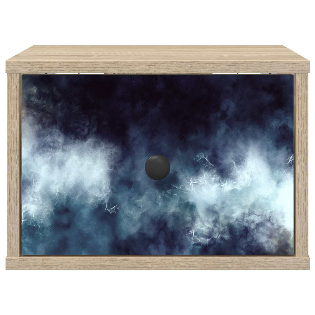 Vægmonteret natbord RAALTE 2 stk. Sonoma-eg 36 x 33 x 25 cm