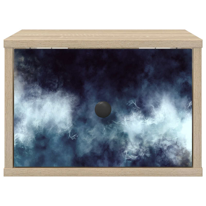 Vægmonteret natbord RAALTE 2 stk. Sonoma-eg 36 x 33 x 25 cm