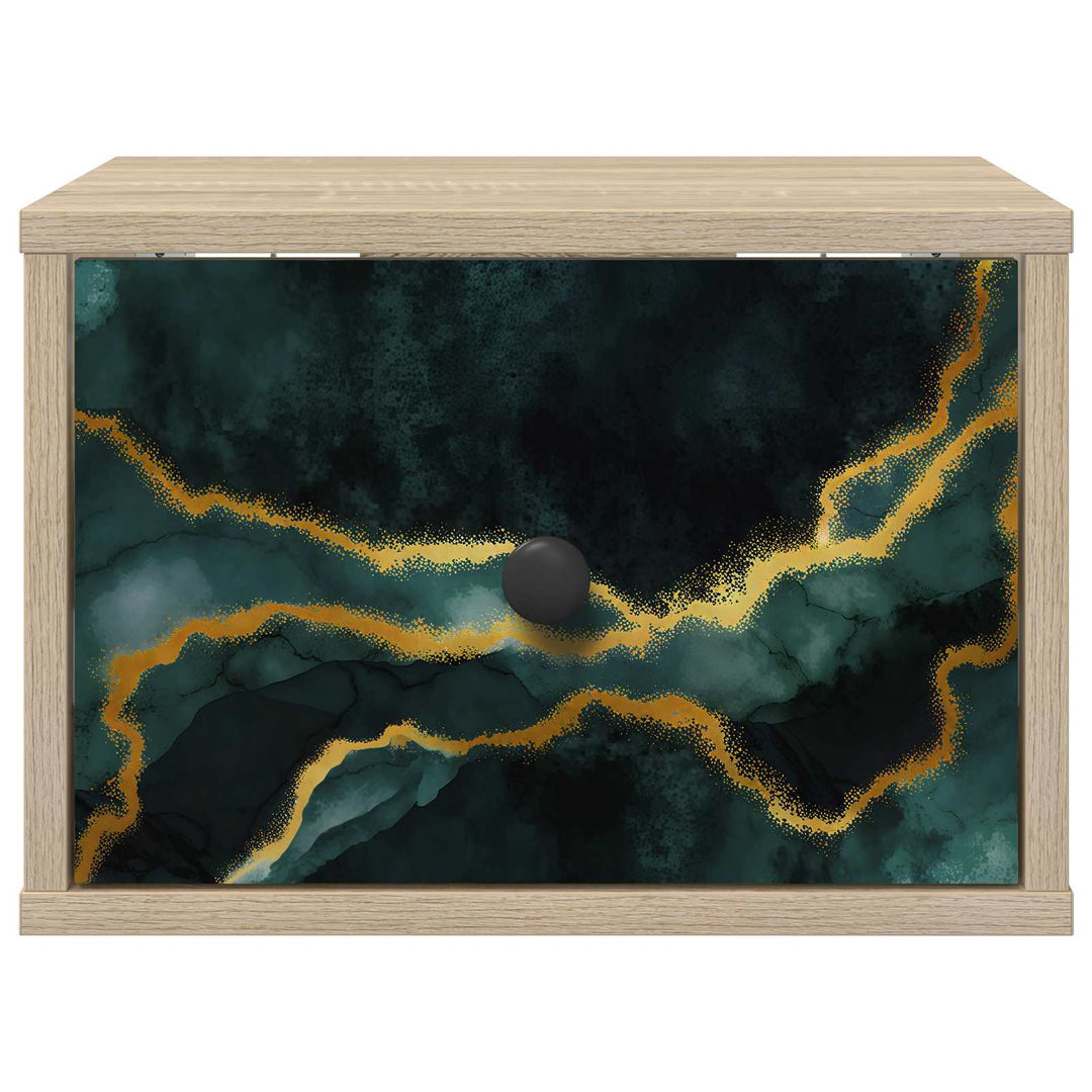 Vægmonteret natbord WIJHE 2 stk. Sonoma-eg 36 x 33 x 25 cm
