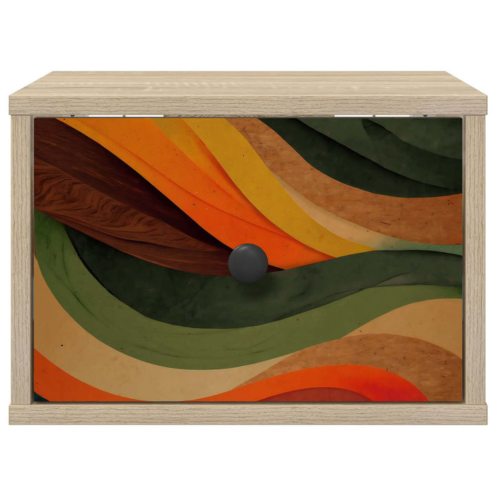 Vægmonteret natbord BONN 2 stk. Sonoma-eg 36 x 33 x 25 cm