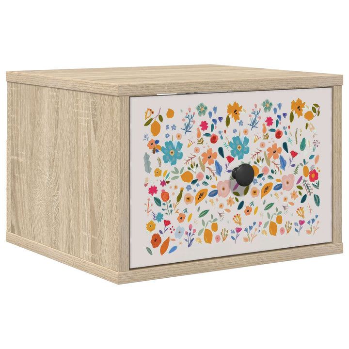 Vægmonteret natbord MAINZ Sonoma-eg 36 x 33 x 25 cm
