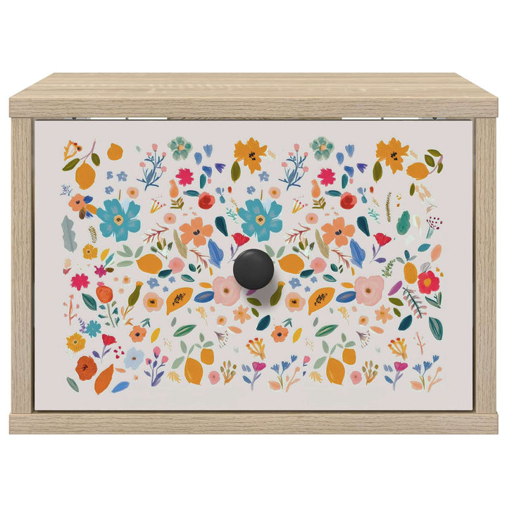 Vægmonteret natbord MAINZ 2 stk. Sonoma-eg 36 x 33 x 25 cm