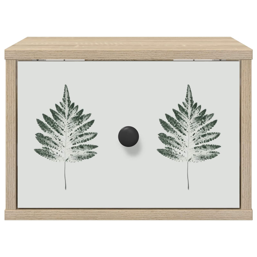 Vægmonteret natbord HANAU Sonoma-eg 36 x 33 x 25 cm