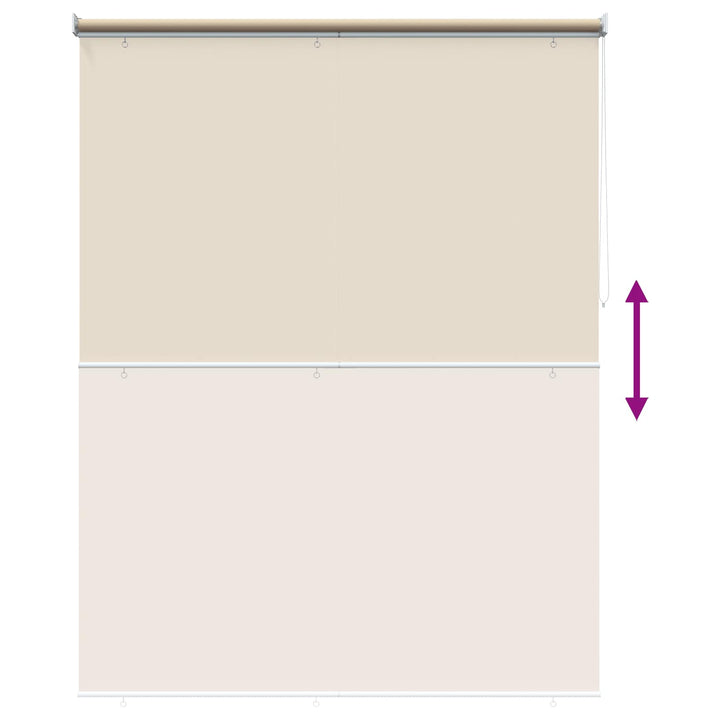 Udeterrasse Rullegardin UV Beskyttelse Beige Polyester