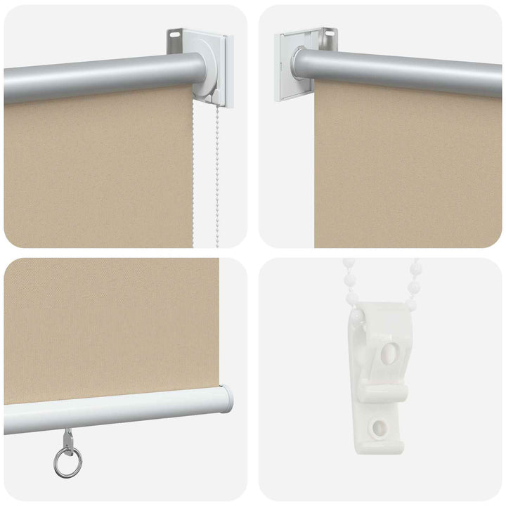 Udeterrasse Rullegardin UV Beskyttelse Beige Polyester