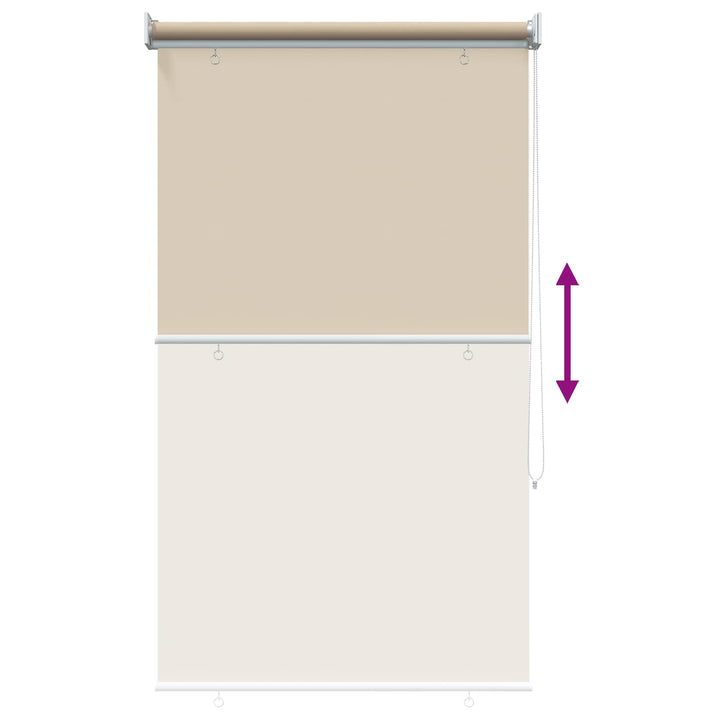 Udeterrasse Rullegardin UV Beskyttelse Beige Polyester