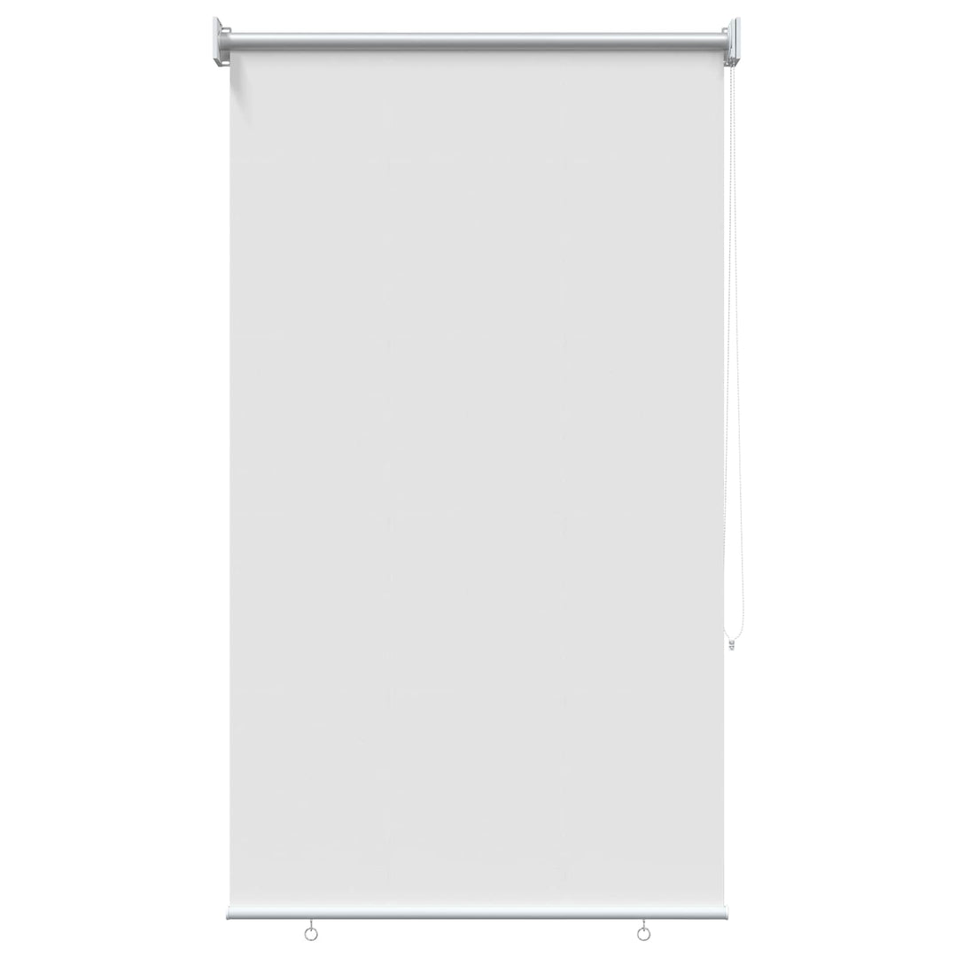 Udeterrasse Rullegardin UV Beskyttelse Hvid Polyester