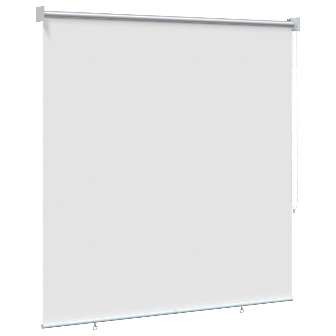 Udeterrasse Rullegardin UV Beskyttelse Hvid Polyester