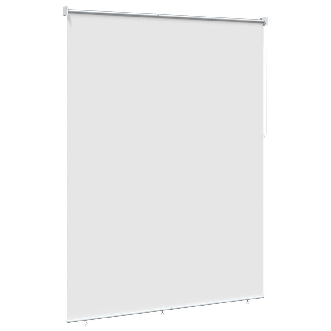 Udeterrasse Rullegardin UV Beskyttelse Hvid Polyester