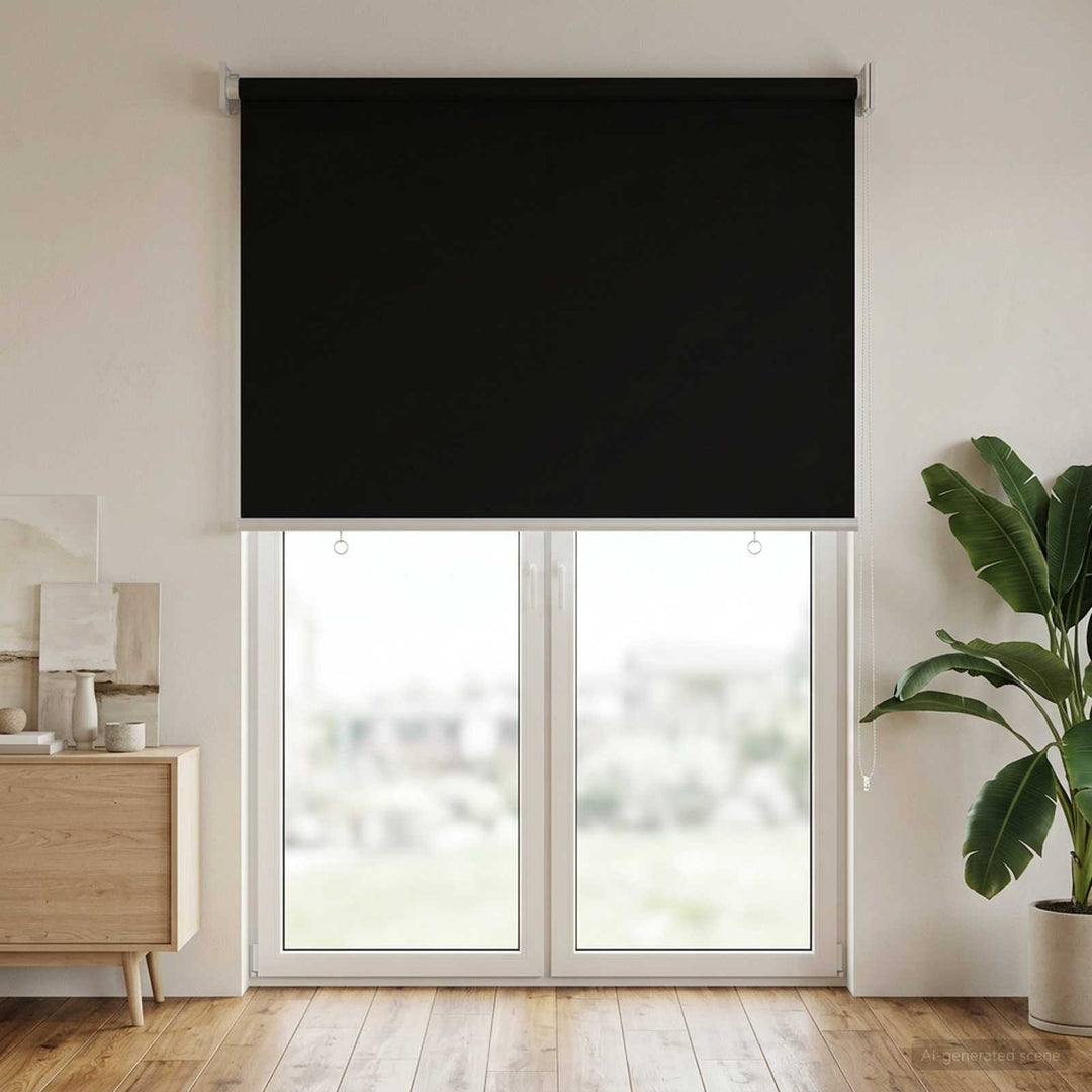 Udeterrasse Rullegardin UV Beskyttelse Sort 85 x 230 cm (B x H)