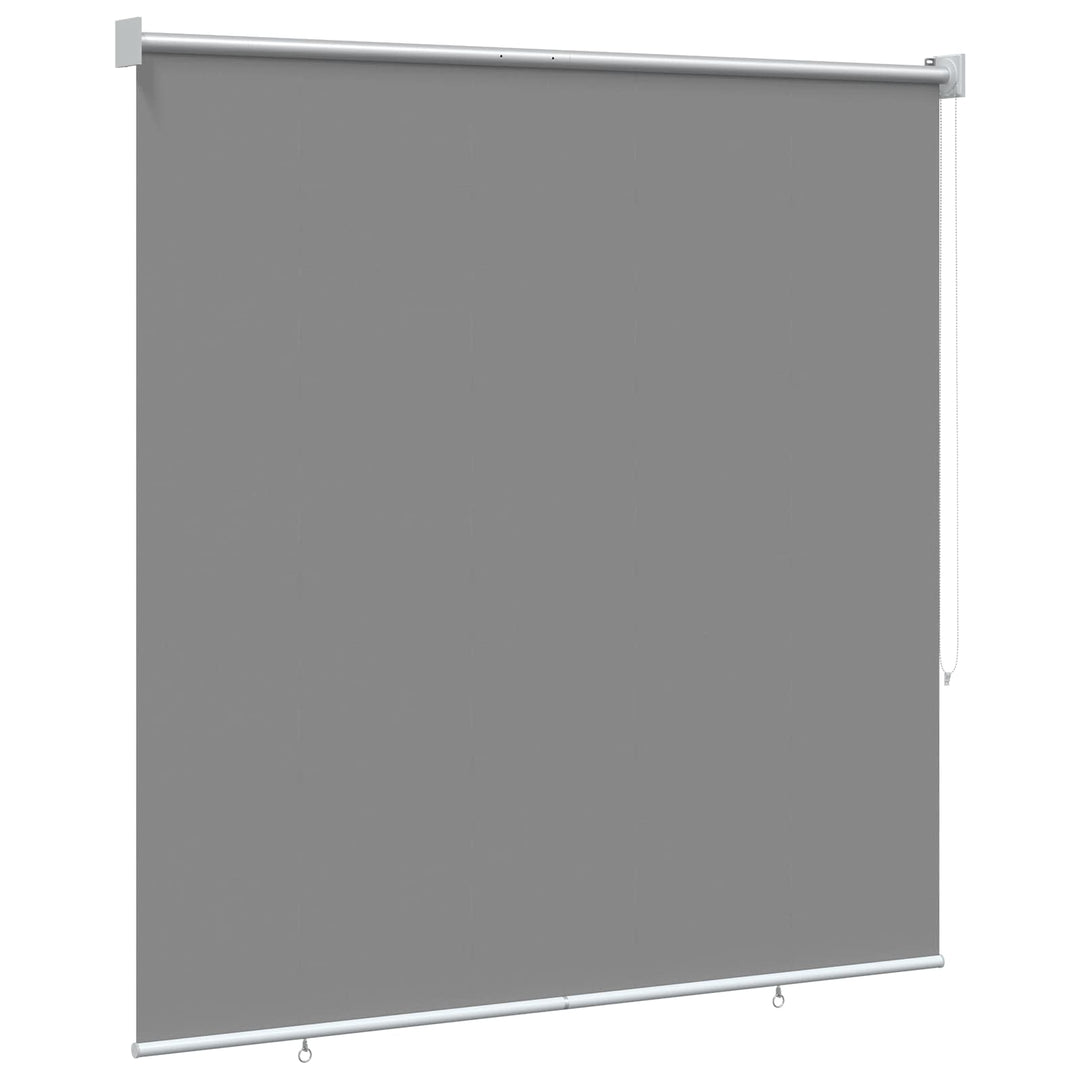 Rullegardin UV-beskyttelse Lysegrå 120 x 140 cm Polyester