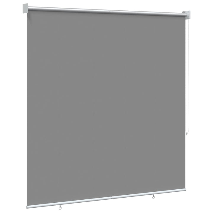 Rullegardin UV-beskyttelse Lysegrå 120 x 140 cm Polyester