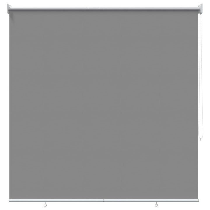 Rullegardin UV-beskyttelse Lysegrå 120 x 140 cm Polyester