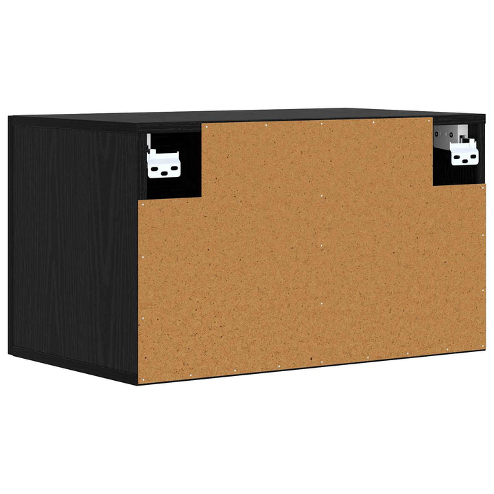 Vægskab Sort eg 60 x 36,5 x 35 cm Konstrueret træ