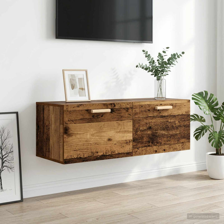 Vægskab Gammelt træ 100 x 36,5 x 35 cm Konstrueret træ