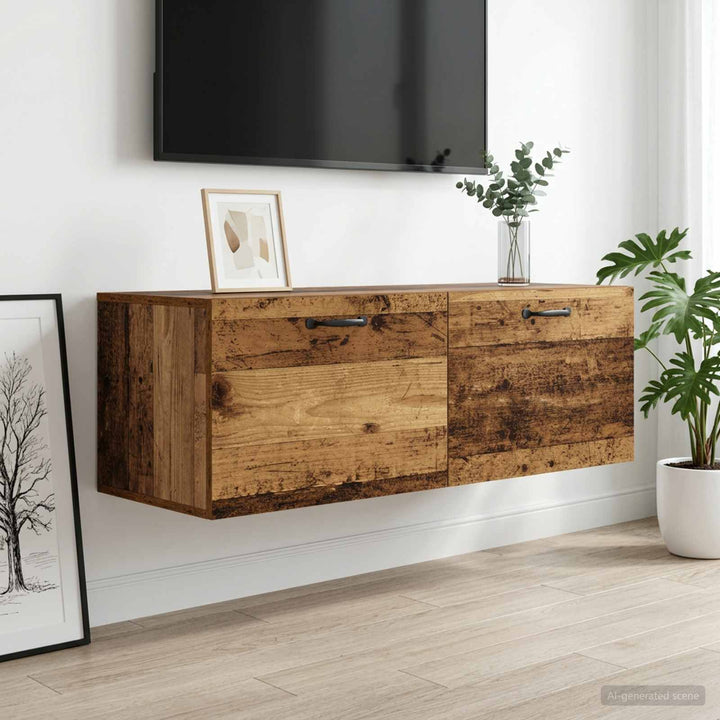 Vægskab Gammelt træ 100 x 36,5 x 35 cm Konstrueret træ