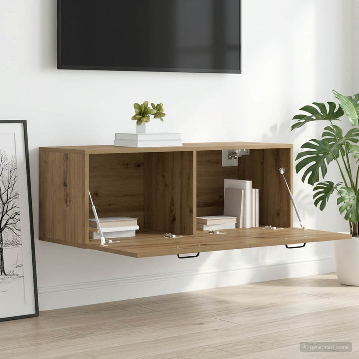 Vægskab 100 x 36,5 x 35 cm Konstrueret træ Artisan-eg