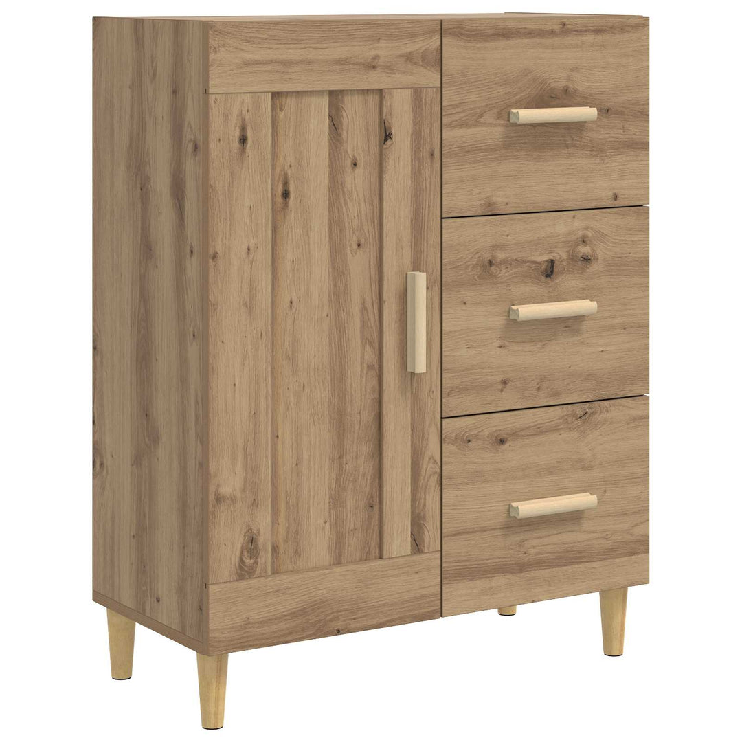 Sideboard Artisan-eg 69,5 x 34 x 90 cm Konstrueret træ