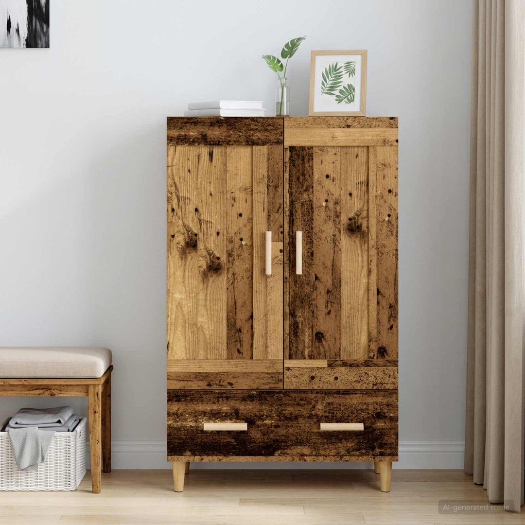 Highboard Gammelt træ 70 x 31 x 115 cm Konstrueret træ