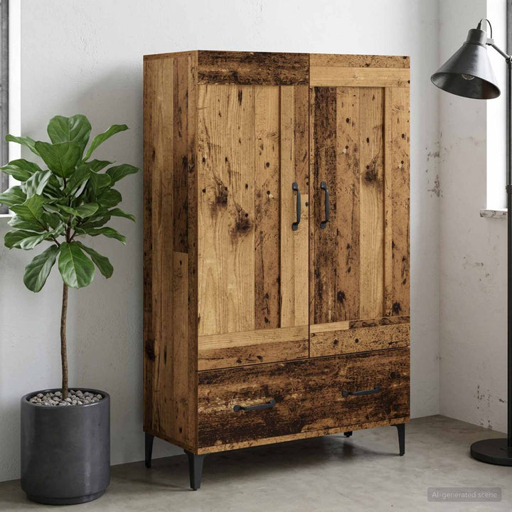 Highboard Gammelt træ 70 x 31 x 115 cm Konstrueret træ