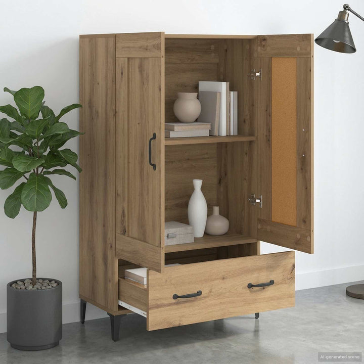 Highboard Artisan-eg 70 x 31 x 115 cm Konstrueret træ