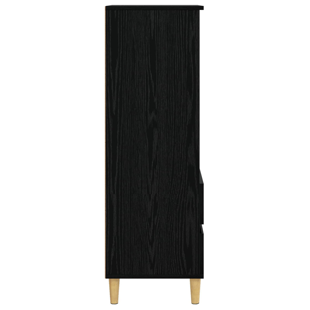 Highboard Sort eg 40 x 36 x 110 cm Konstrueret træ