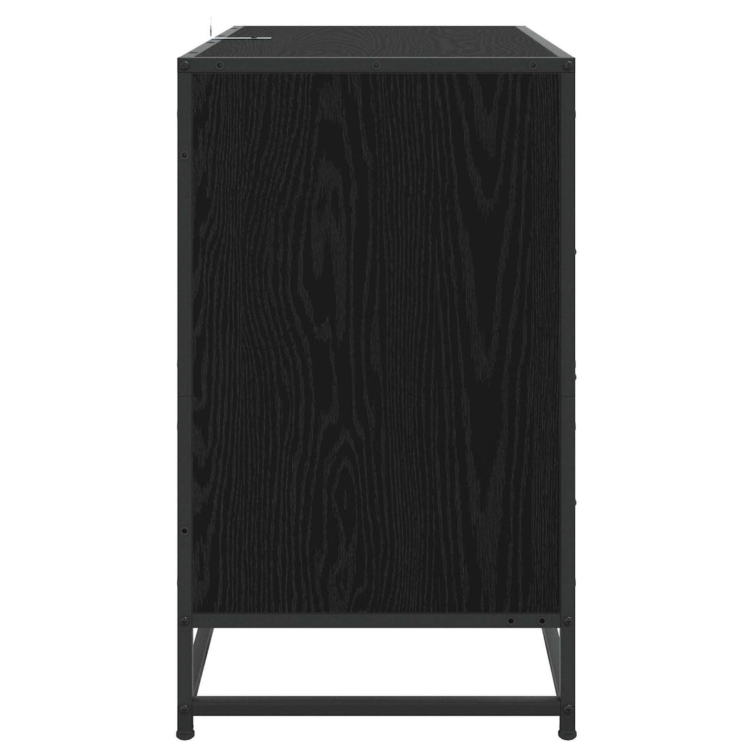 Skuffeskab 3-Skuffe Sort eg 70 x 41 x 70 cm Konstrueret træ