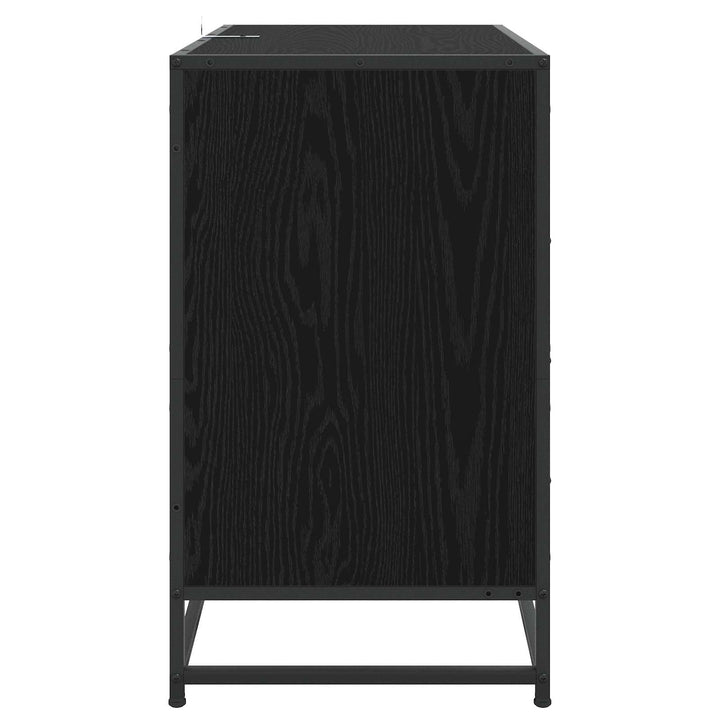 Skuffeskab 3-Skuffe Sort eg 70 x 41 x 70 cm Konstrueret træ