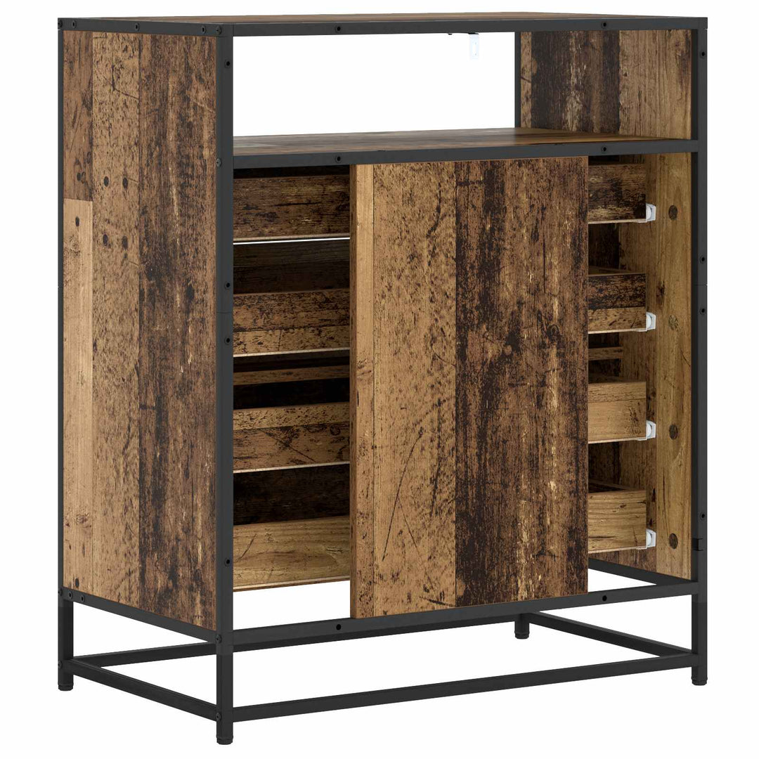 Skuffeskab 4-Skuffe Gammelt træ 70 x 41 x 83,5 cm