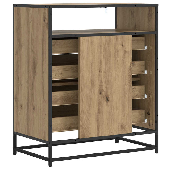 Skuffeskab 4-Skuffe Artisan-eg 70 x 41 x 83,5 cm