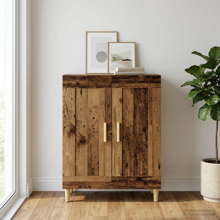 Sideboard Gammelt træ 69,5 x 34 x 90 cm Konstrueret træ