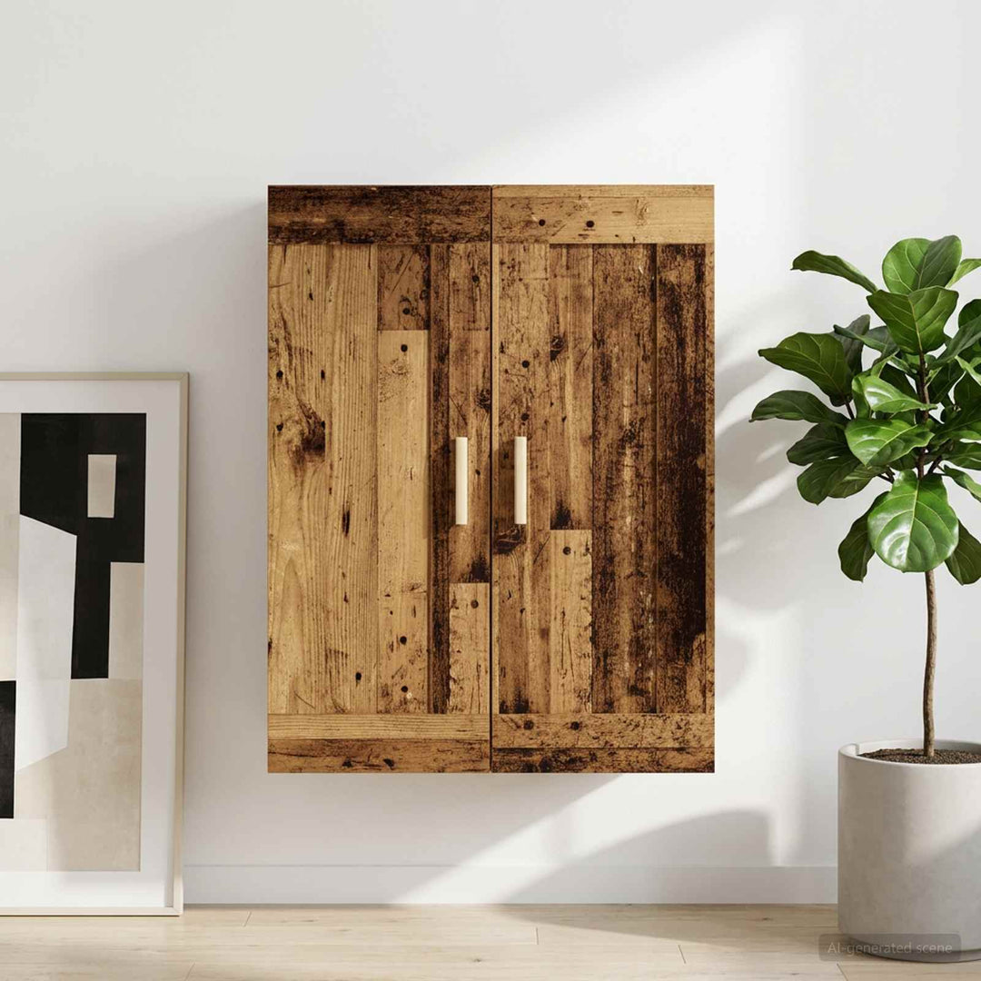 Vægskab Vægmonteret Gammelt træ 69,5 x 34 x 90 cm