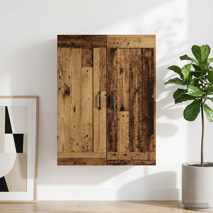Vægskab Gammelt træ 69,5 x 34 x 90 cm Konstrueret træ
