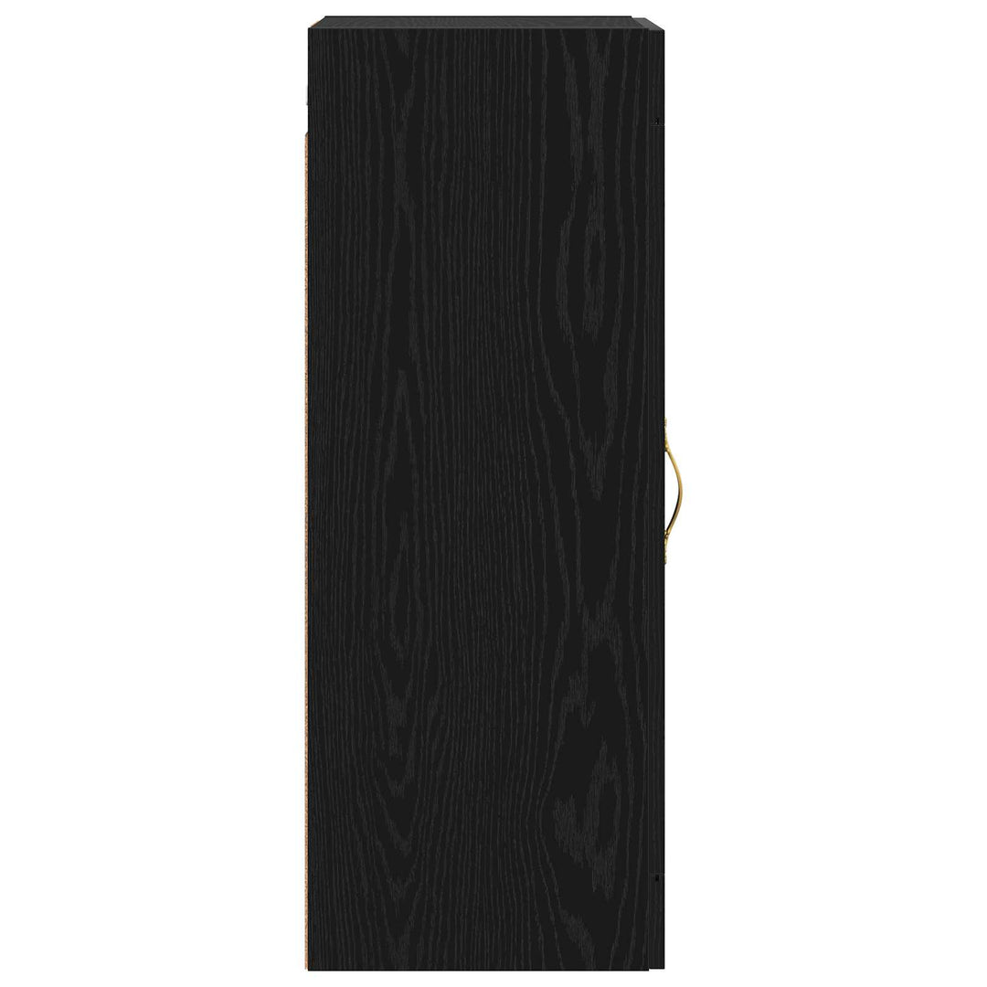 Vægskab Sort eg 34,5 x 34 x 90 cm Konstrueret træ