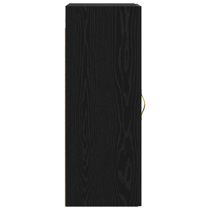 Vægskab Sort eg 34,5 x 34 x 90 cm Konstrueret træ