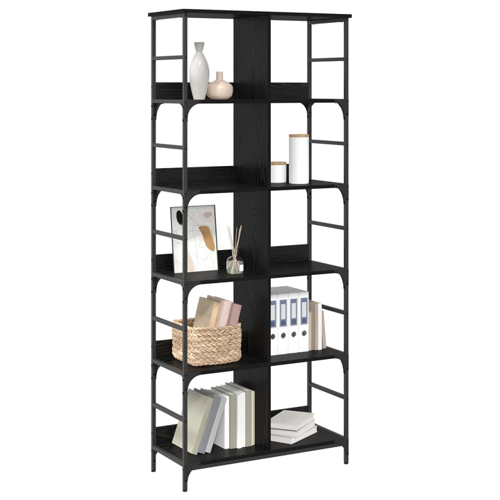 Bogreol Sort eg 78,5 x 33 x 188,5 cm metal PB