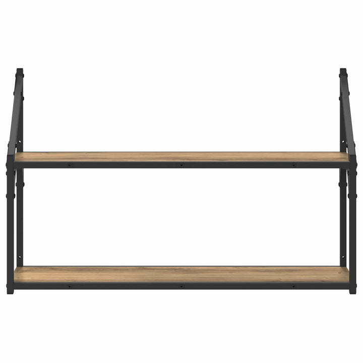 Væghylde Vægmonteret Artisan-eg 80 x 21 x 51 cm metal PB