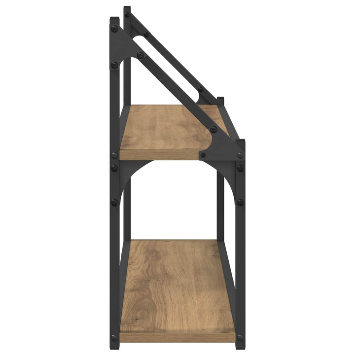 Væghylde Vægmonteret Artisan-eg 80 x 21 x 51 cm metal PB