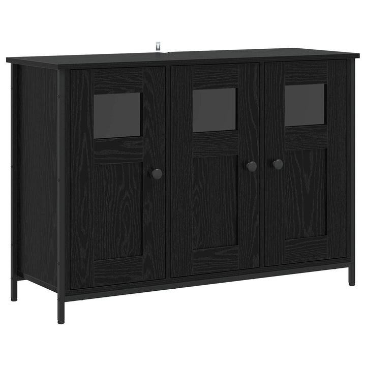Sideboard Sort eg 100 x 35 x 70 cm Konstrueret træ