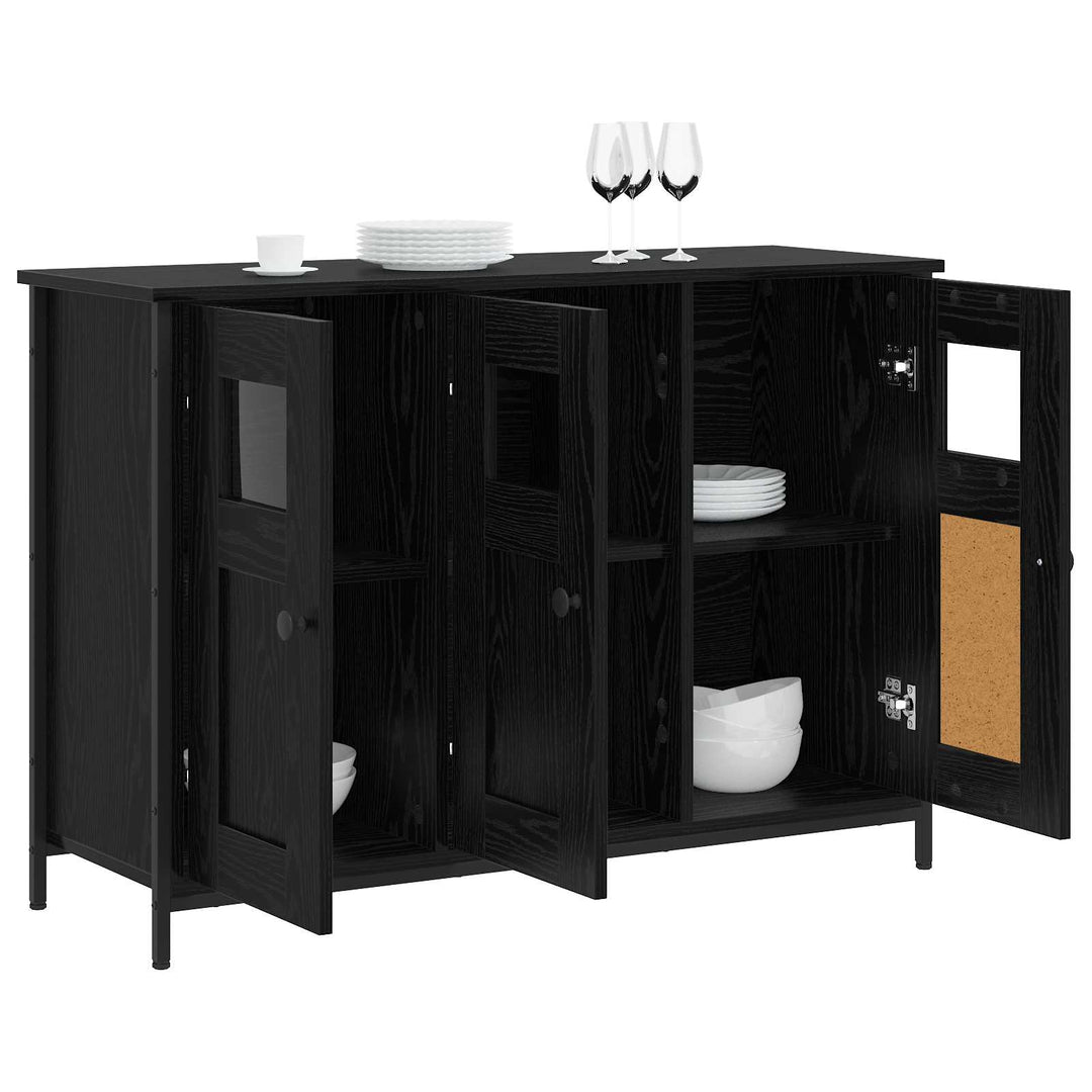 Sideboard Sort eg 100 x 35 x 70 cm Konstrueret træ