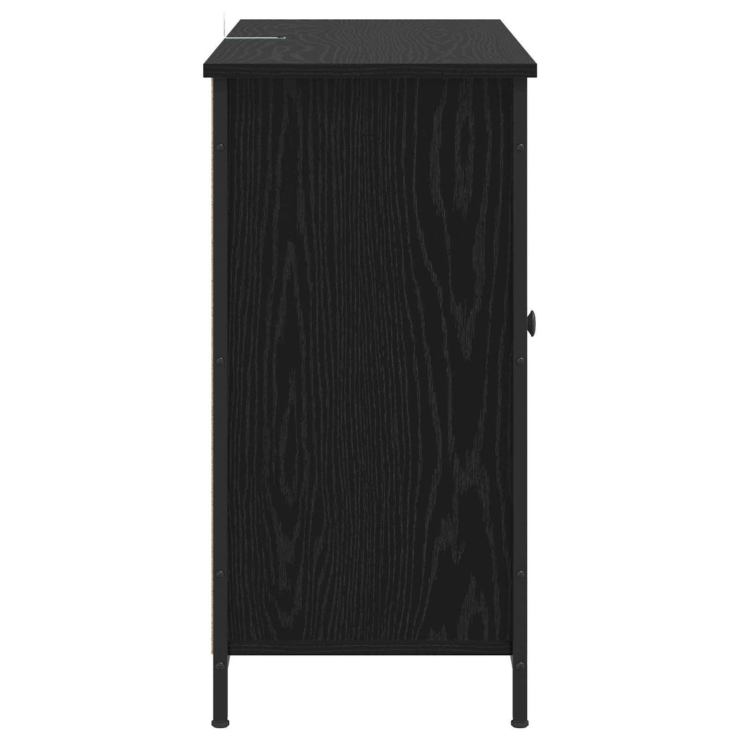 Sideboard Sort eg 100 x 35 x 70 cm Konstrueret træ