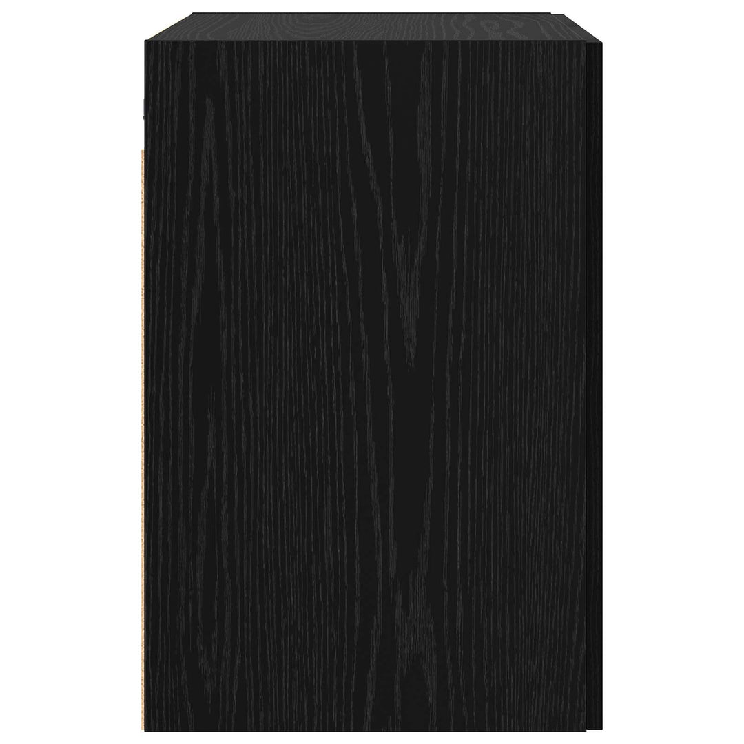 Vægskab Sort eg 80 x 42,5 x 64 cm Konstrueret træ