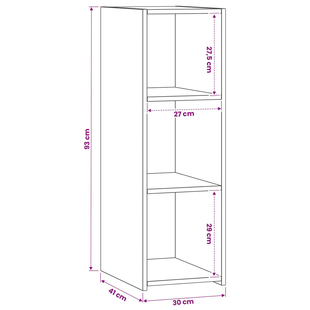 Sideboard Sort eg 30 x 41 x 93 cm Konstrueret træ