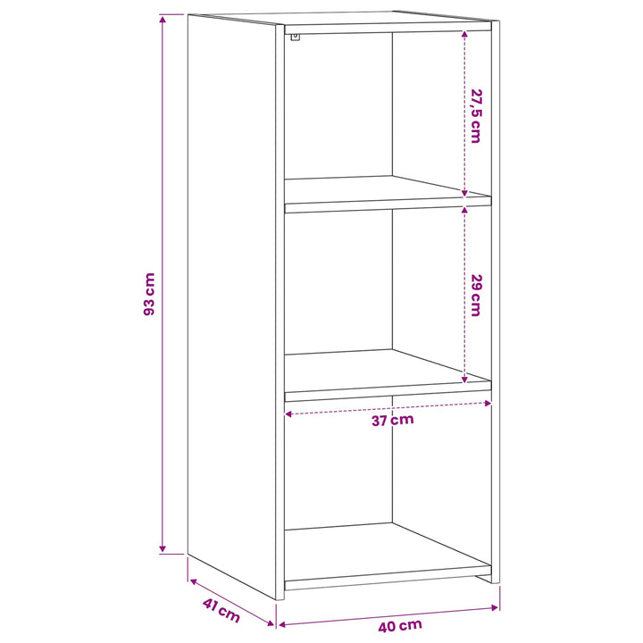 Sideboard Gammelt træ 40 x 41 x 93 cm Konstrueret træ